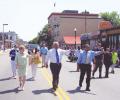 Governor Patrick walked with Mayor Menino and City Councillor Maureen Feeney.